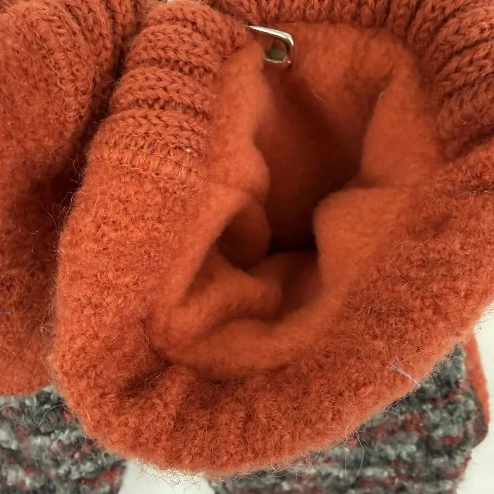 NEW Myrtle Tyrtle Creation Wool Mitten Gloves Fleece Lined Handmade Recycled OS